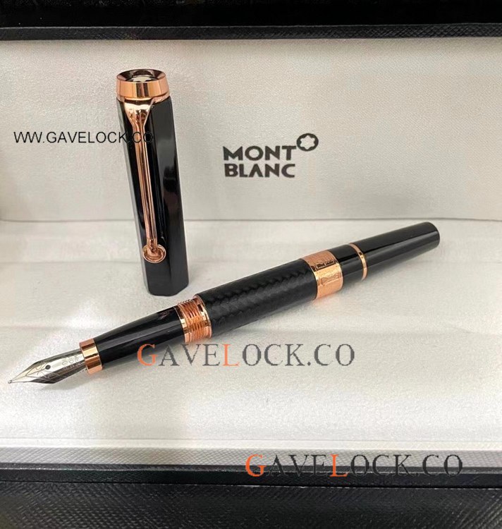 Mont blanc William Rose Gold Fountain Pen AAA Replica